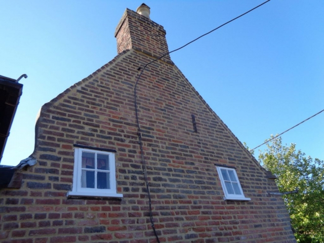 Tudor Gable in Ash Canterbury lime pointing